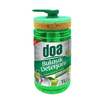 DOA BULAŞIK DETERJANI SÜNGERLİ 1000 ML ELMA 1*12