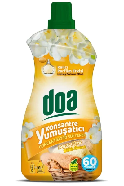 DOA KONSANTRE ÇAM. YUMUŞATICI 1500 ML BEYAZ ÇİÇEK 1*9