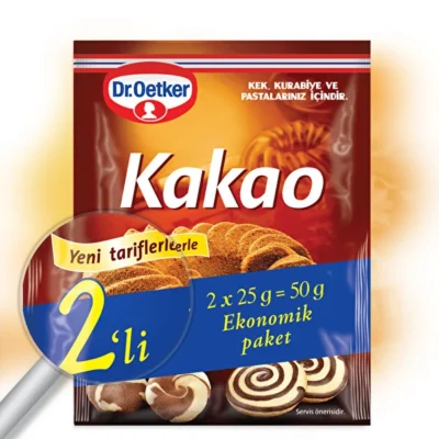 DR OETKER KAKAO 25 GR 2 Lİ 1*24