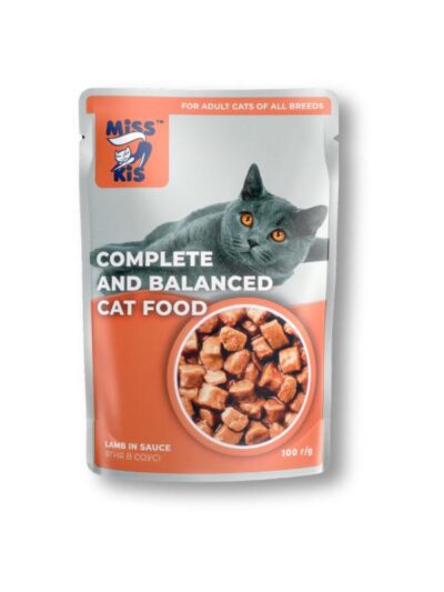 MİSS KİS KEDİ MAMASI 100 GR KUZU ETLİ 1*24